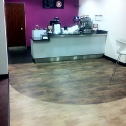 new floor at costa coffee by LRS Flooring